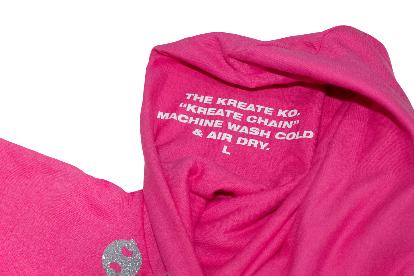 Pink Silver Chain Hoodie