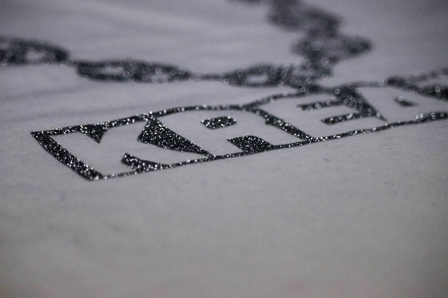 White Silver Chain tee