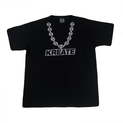 Black Silver Chain tee