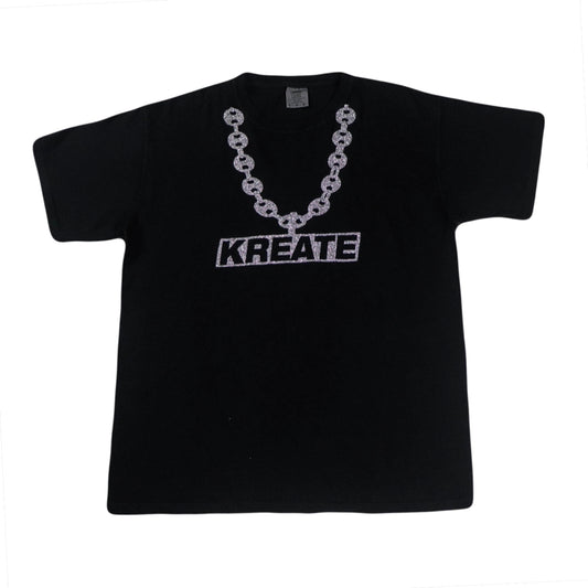 Black Silver Chain tee
