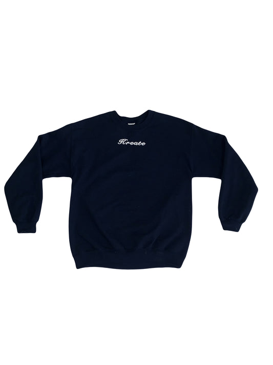 Navy Blue K&D “Widow” Crew Neck
