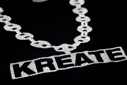 Black Silver Chain tee