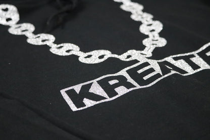 Black Silver Chain Hoodie